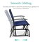 Best Choice Products 2-Person Outdoor Swing Glider, Steel Patio Loveseat, Bench Rocker w/ Armrests